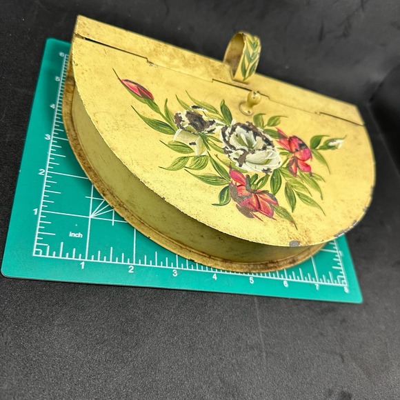 Vintage 1970s Toleware Crumb Tray Silent Butler Not Cleaned Afraid to Mess up‎ - Picture 4 of 14